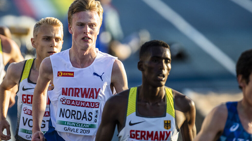 Narve Gilje Nordås hadde full klaff med formen i U23-EM da han løp inn til 6. plass og solid pers på 10 000 m. (Foto: Eirik Førde)