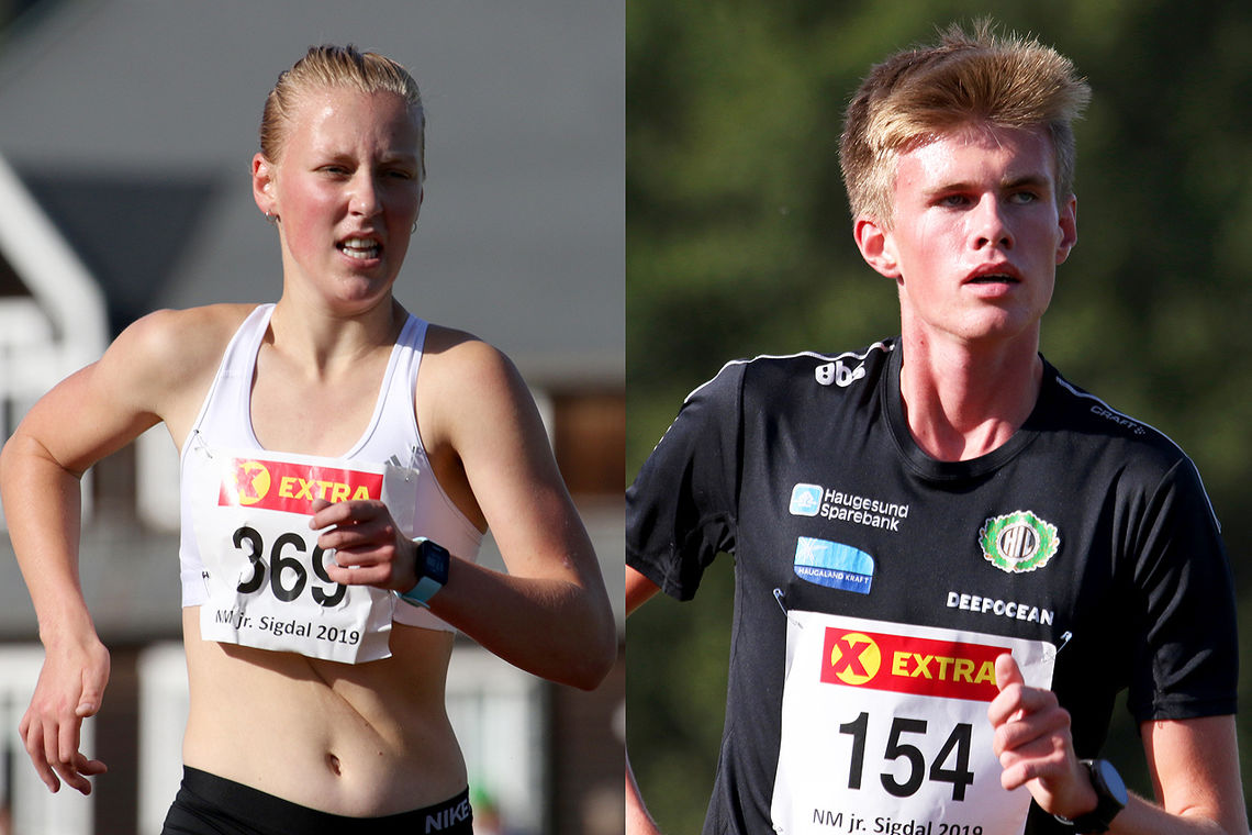 Maren Karlsen Bekkestad og Andreas Pedersen Døske tok NM-titlene i kappgang