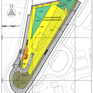 Utsnitt av planområde, Åsaringen