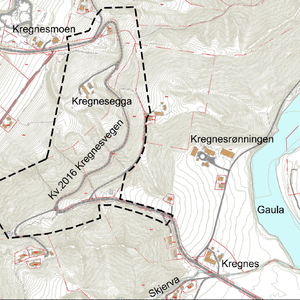 Planavgrensning Kregnesbakken