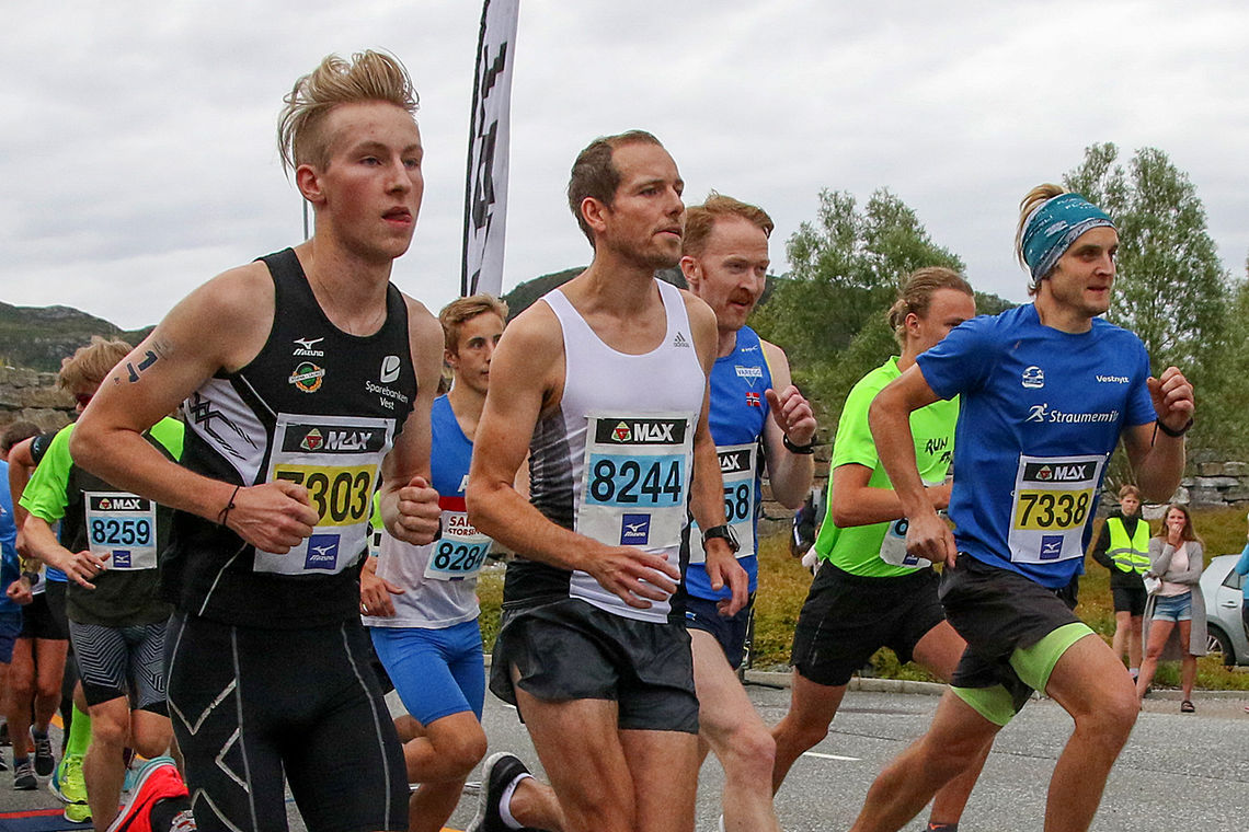 Didrik Prestegård, Martin Viksund og Anders Kjærevik åpnet i front i forrige løp den 15. august