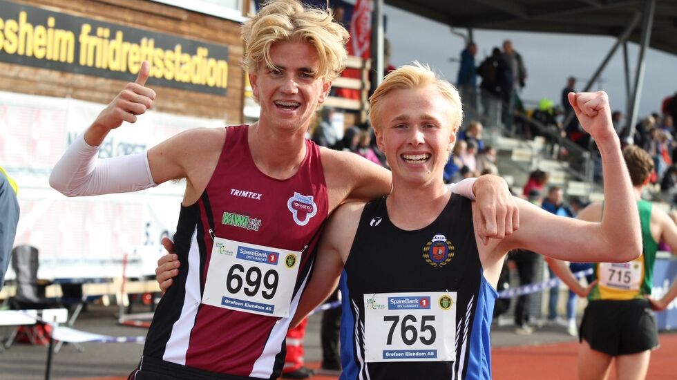Tett mellom Jonathan Andersen Vedvik og Håkon Stavik, men Håkon hadde kontroll med seieren.