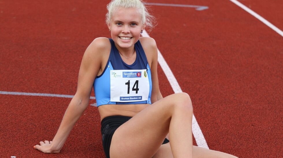 Fornøyd gullvinner Christine Næss.