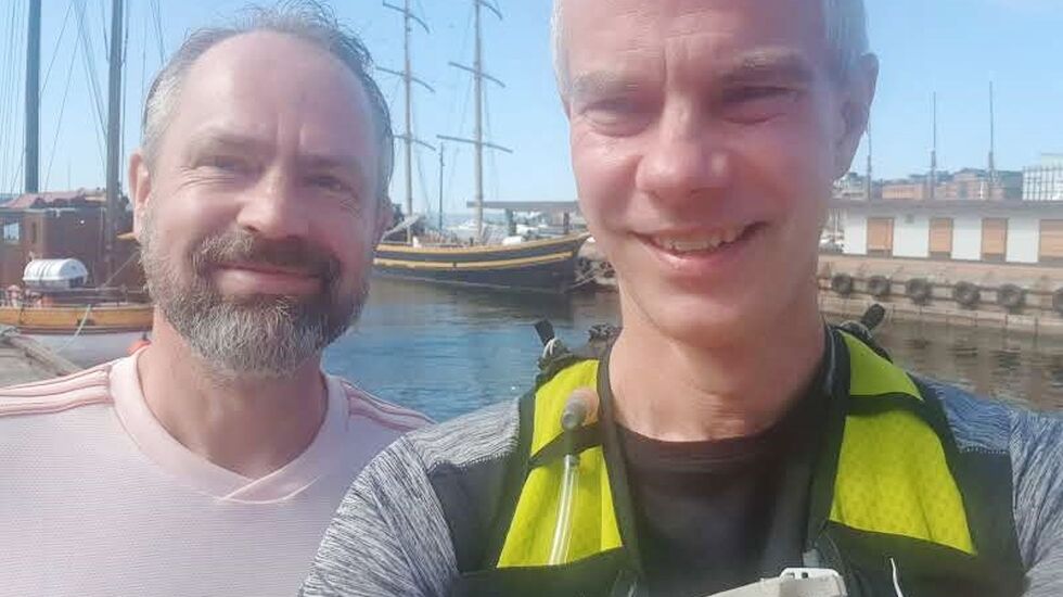 En av sommerens få langturer var en planlagt tur med Asbjørn. 