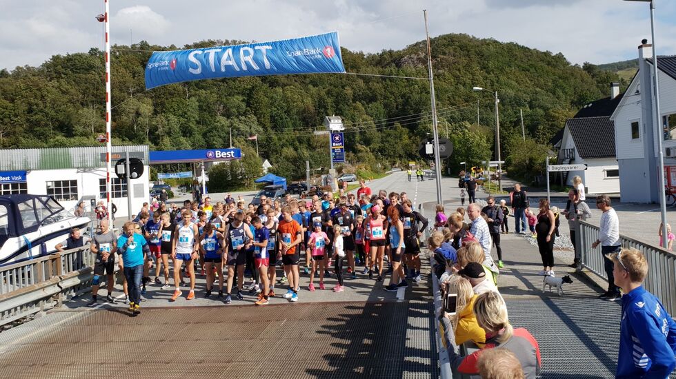 Fra starten på konkurranseklassen 2018. (Arrangørfoto)