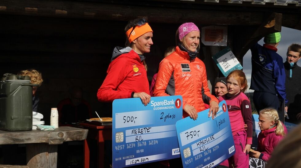 Karoline Simpson-Larsen vant en klar seier foran Merete Weng i kvinneklassen i Landskampen Opp. (Foto: Stig-Are Øvreberg).