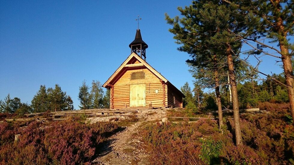 Målet ved Skåråsberget skogskapell. (Foto: Bente Myhr)