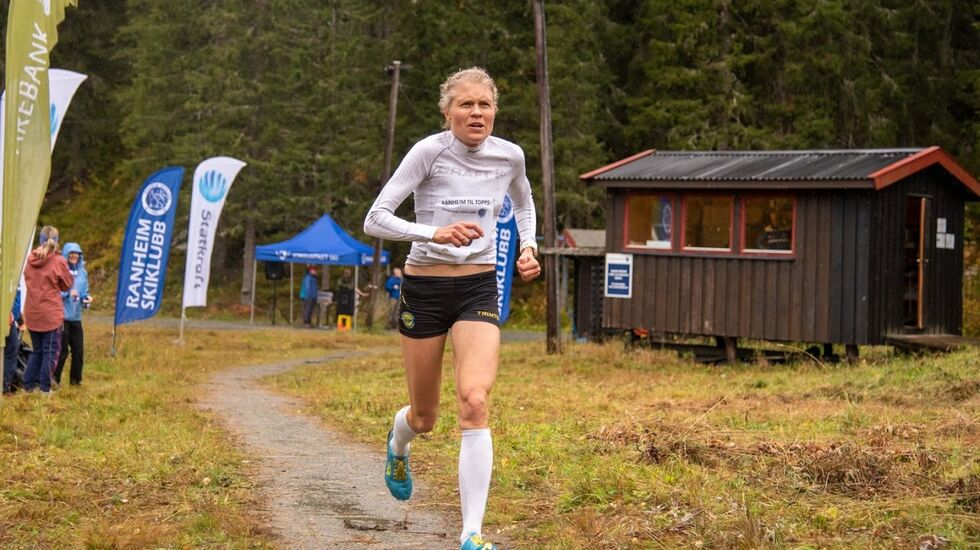 Anne Nevin var best i Birkebeinerløpet etter omregning etter veterantabellene. Bildet er fra Ranheim Opp  2019. (Foto: Ole-Petter Holmvassdal)