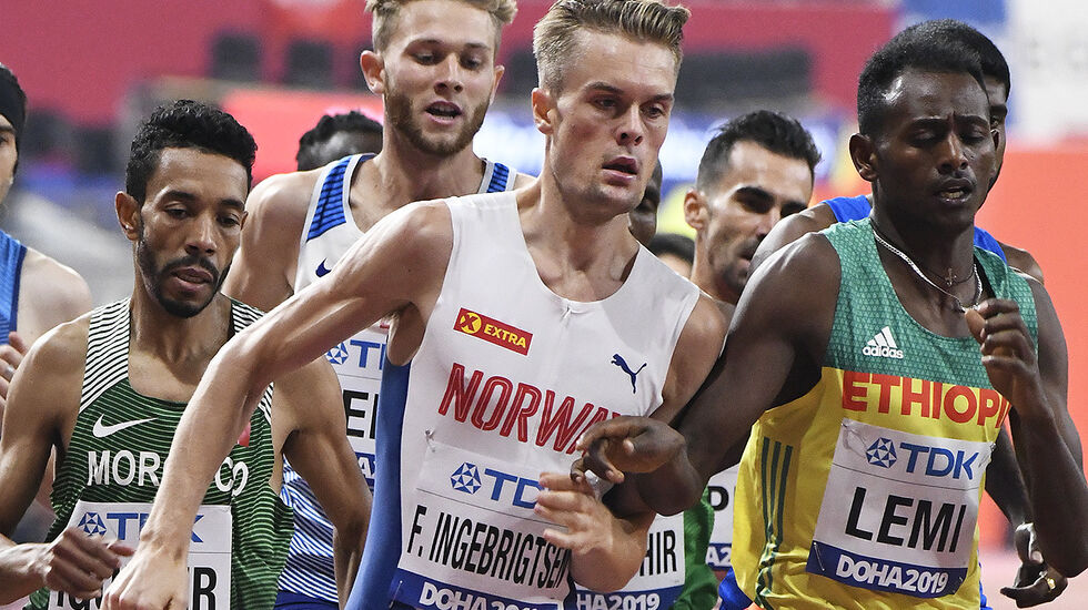 Filip Ingebrigtsen har et stort register og konkurrerer på det meste fra 800 m til 10 km. (Arkivfoto: Bjørn Johannessen) 