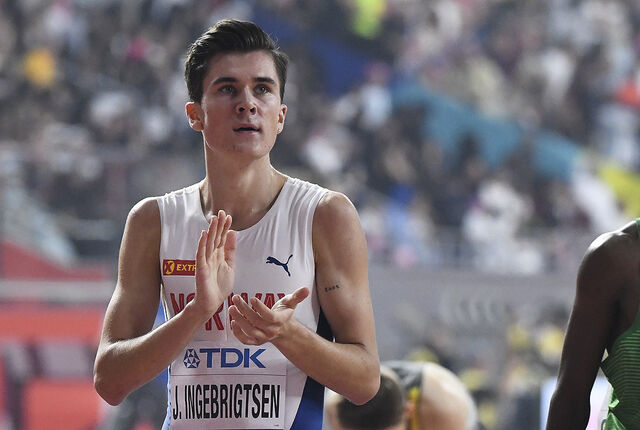 Etter et taktisk løp tok Jakob Ingebrigtsen en ny seier på 1500 m. (Arkivfoto: Bjørn Johannessen)