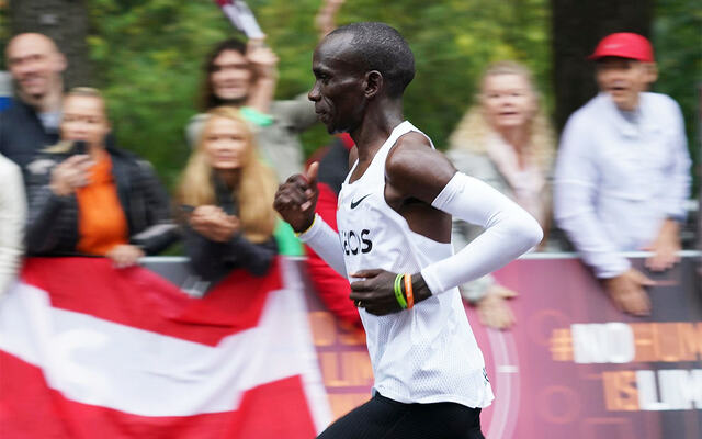 Mange ventet ny seier fra Eliud Kipchoge, men i Boston Maraton var han ikke i seiersform. (Arkivfoto: INEOS 1:59 Challenge)
