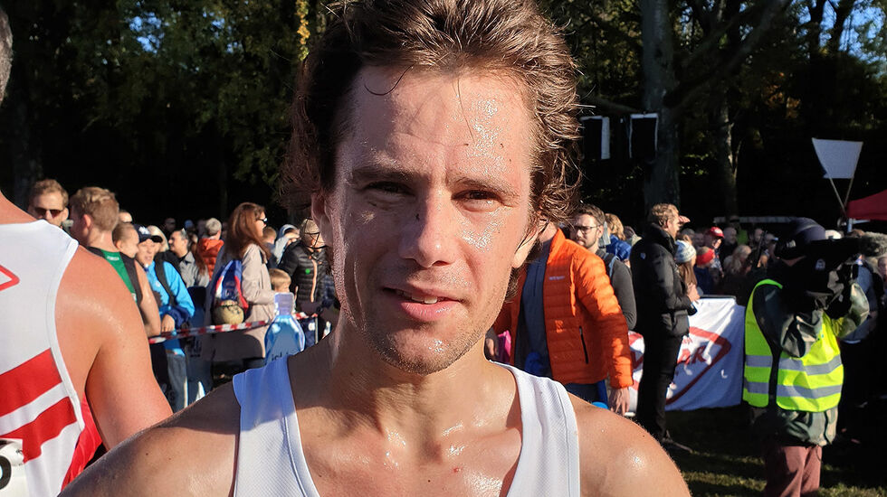 Eirik Gramstad fra Sportsklubben Vidar vant M35-39 på sterke 31:28. (Foto: Runar Gilberg)