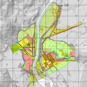 Kartutsnitt Melhus sentrum, områdeplan