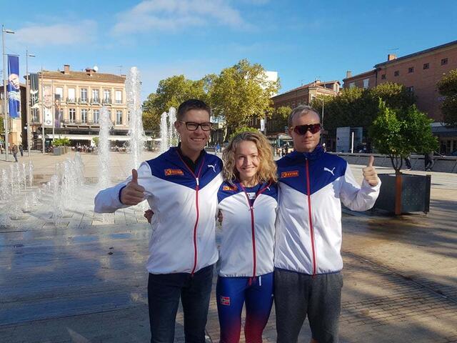 Jo Inge Norum, Therese Falk og Bjørn Tore Kronen Taranger var de norske løperne i VM 24-timers. (Foto: Thomas Johannesson)