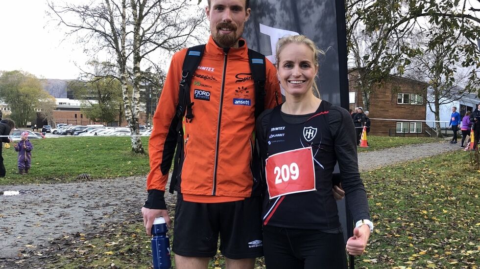 Marie Kloster og Ørjan Grønnevig vant årets utgave av Hinnaløpet. (Arrangørfoto)