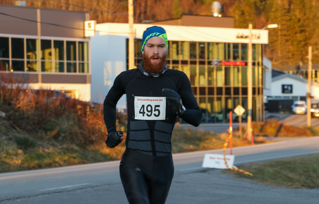 Tryg-Arne Alnes Løkkeborg vant 10 km. Foto: Martin Hauge-Nilsen