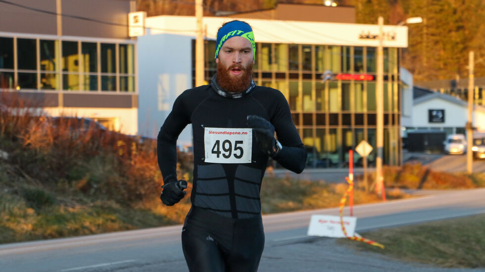 Tryg-Arne Alnes Løkkeborg vant 10 km. Foto: Martin Hauge-Nilsen