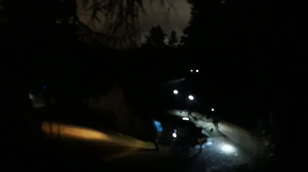 I Refleksløpet ble løypa merket med refleksbrikker og man måtte ha lykt for å delta. (Alle foto: Guri Sæterlid)