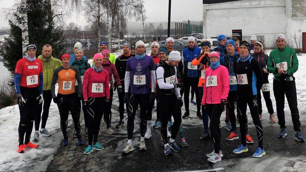 Startklare halvmaratonløpere har vært et meget sjeldent syn i Elverum de siste tiårene. 