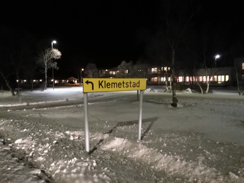 Veiskilt klemetstad