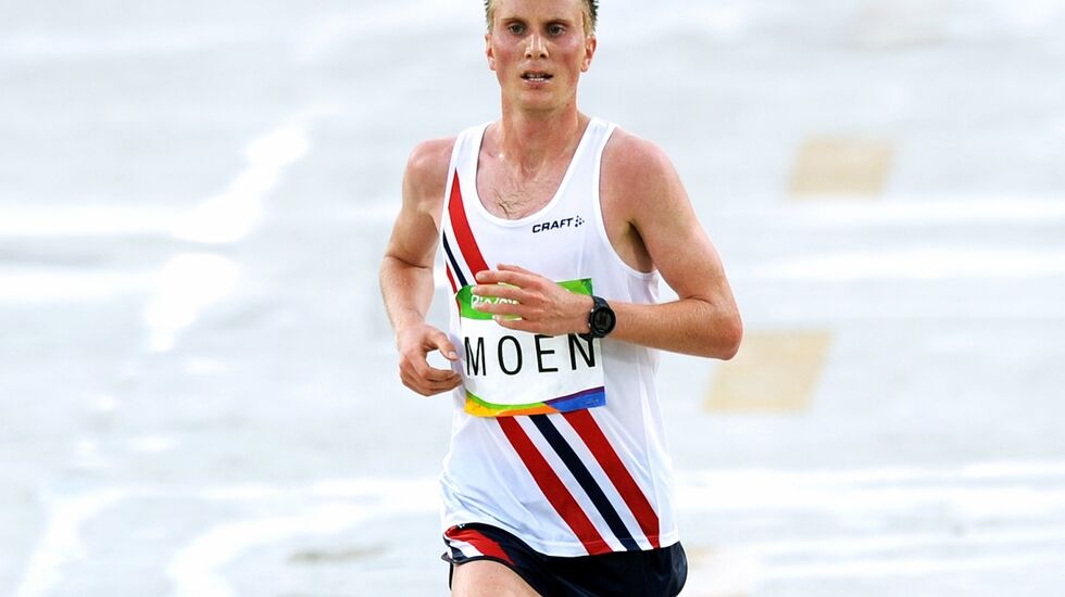 Sondre Nordstad Moen er en av utøverne som er tatt ut på neste års elitelag i friidrett. På bildet ser vi Sondre i forrige OL - i Rio de Janeiro - der han kom på 19. plass i sitt andre maratonløp noensinne. (Foto: Mark Shearman)