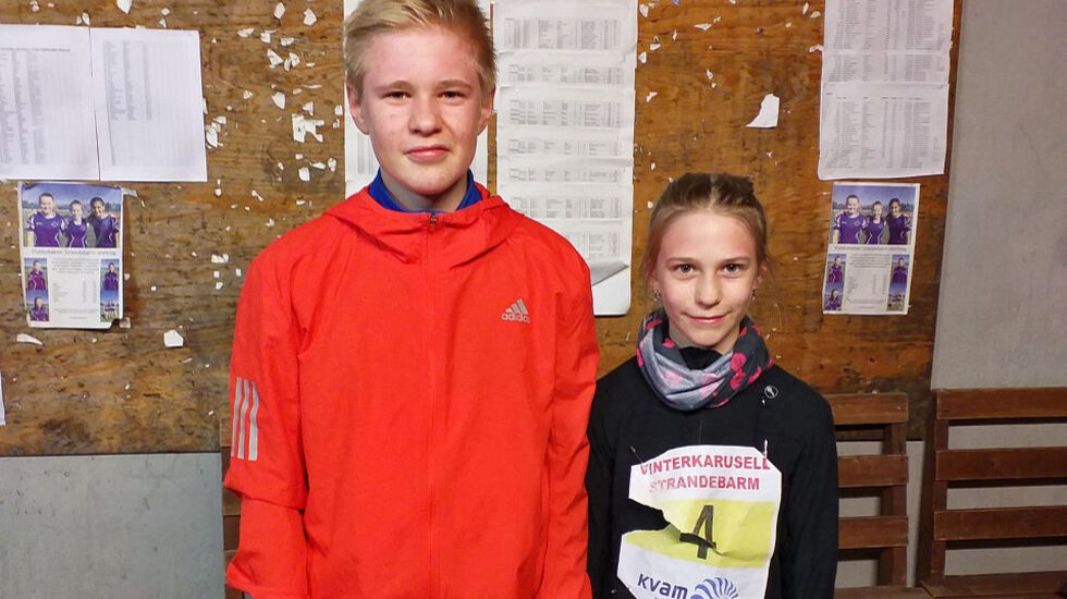 Dette er beste herre og nest beste kvinne: Sondre Svåsand Måge og Amalie Svåsand Måge