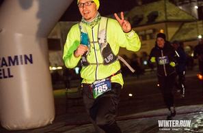 Vloggeren Jon Anders i WinterRun Oslo 2018. (Foto: WinterRun / Adam Stirling)