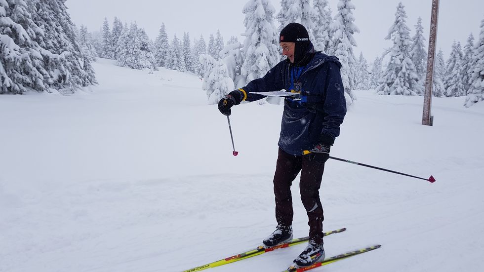 Terje Malm Hamar OK debuterte i ski-o i H70 denne helgen