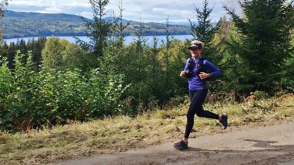 Ultraløperen: Cathrine liker å teste kroppen og se hva den kan klare. Derfor løper hun gjerne langt og stadig lengre(Foto: Privat)