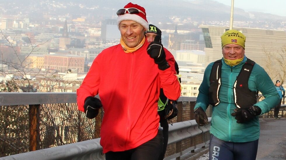 Nils Hjelle var en av de som løp Ribbemaraton i fjor. I år blir det eventuelt som virtuelt løp. (Foto: Olav Engen)