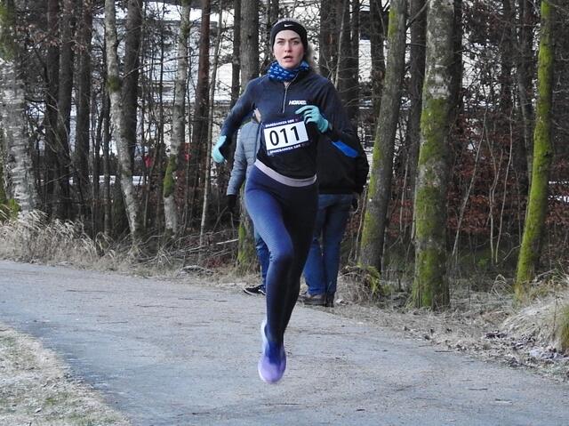 Amalie Sæten imponerte med suveren seier og suveren løyperekord i Mandal 3. juledag. (Foto: Ivar Gogstad)