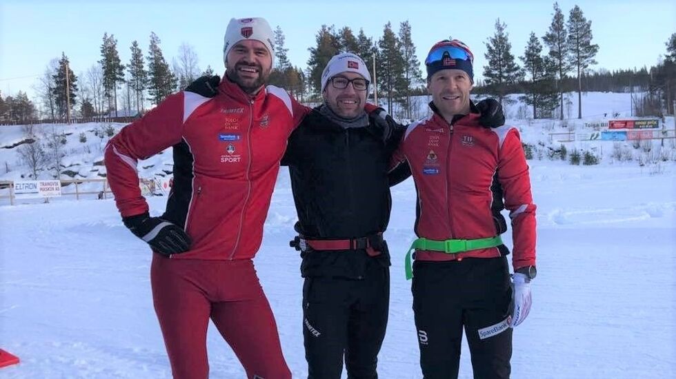 Tynset IF vinnerlag i menn senior (fra v.): Per Martin Sandtroen, , Ove Feragen og Tor Halvor Bjørnstad-Tuveng. (Foto: Privat)