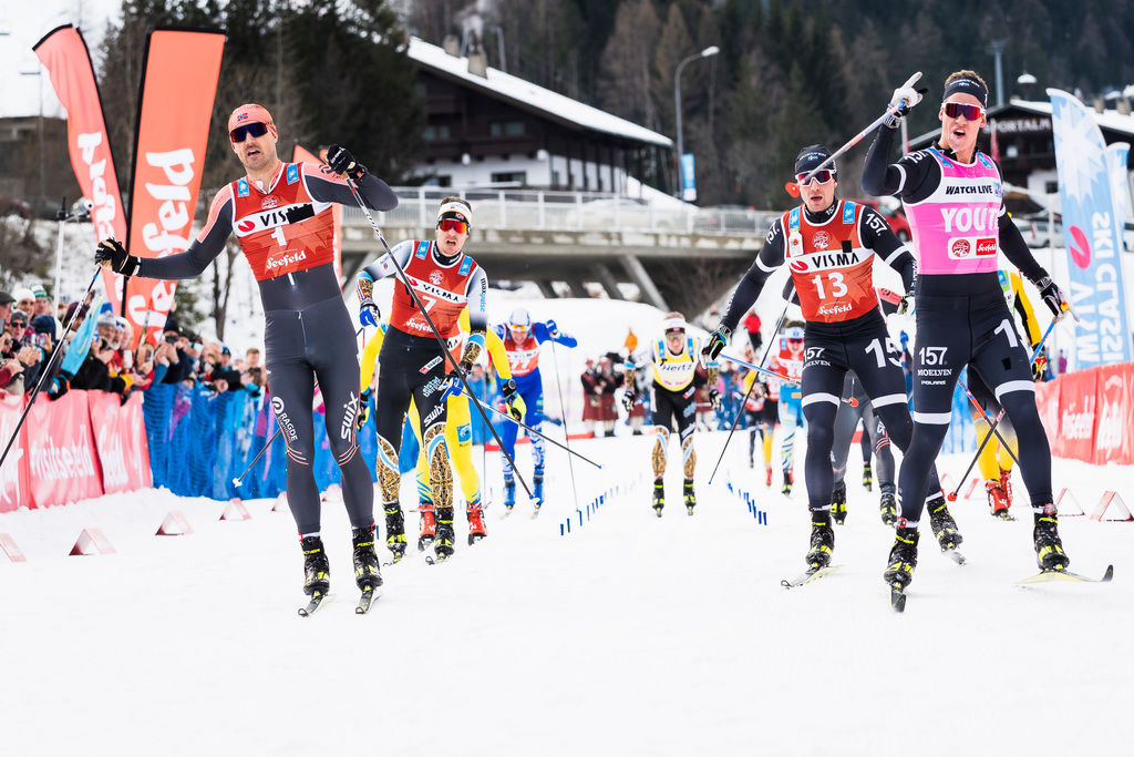 Emil Persson slo Anders Nygaard på oppløpet. Foto: Ski Classics. 