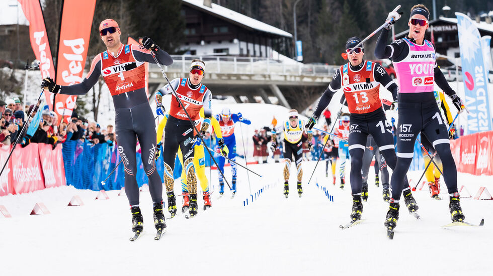 Emil Persson slo Anders Nygaard på oppløpet. Foto: Ski Classics. 