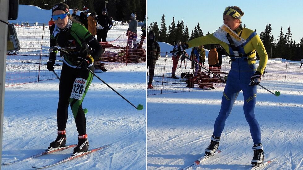 Langdistanse-vinnere i D/H21-: Evine Westli Andersen, Løten OL og Audun Heimdal, Konnerud IL. 