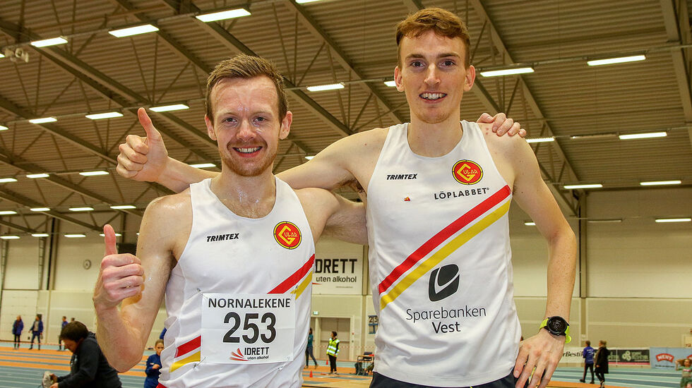 Løpet til Bjørnar Sandnes Lillefosse var resultat av et godt samarbeid med Marius Vedvik som var hare.
