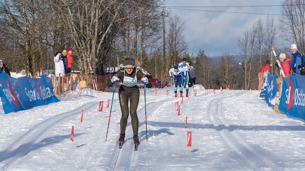 Fra innspurten på Trysil Skimaraton i fjor da Martin Ek Hagen staket inn til seier. (Foto: Jonas Sjøgren/Destinasjon Trysil)