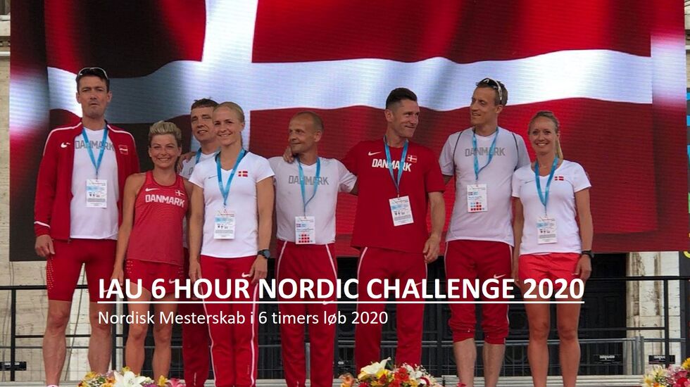 Toppbildet på arrangørens hjemmeside viser det danske landsholdet i ultraløp 2018. Foreløpig savner de konkurrenter i Nordisk mesterskap på 6-timers. (Arrangørfoto)