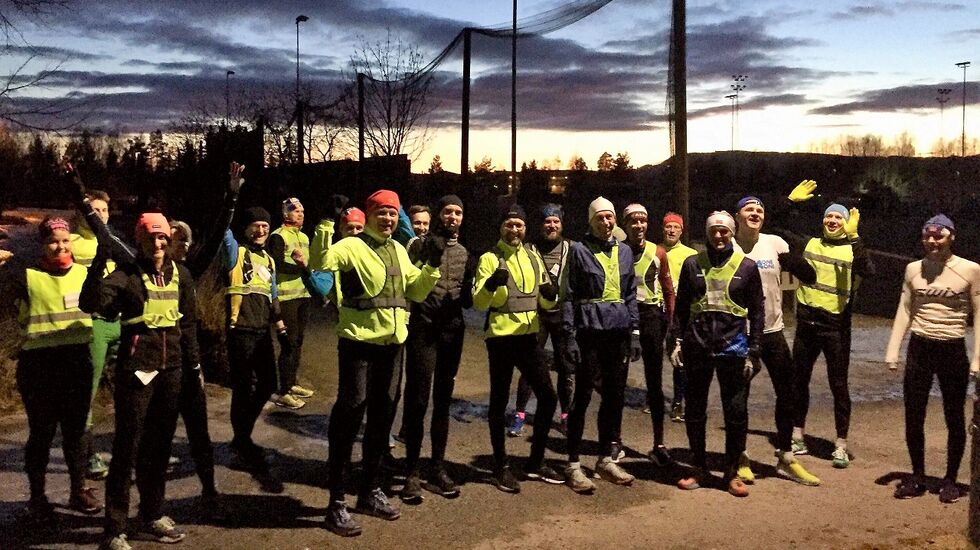 Starten på Hamar Backyard Ultra 50M er lagt til Prestrudhallen hvor også Hamarkarusellen Vinter (tidligere Gå-joggen/Vinterjoggen) starter opp tirsdag 27. oktober. (Foto fra Gå-joggens facebookside)