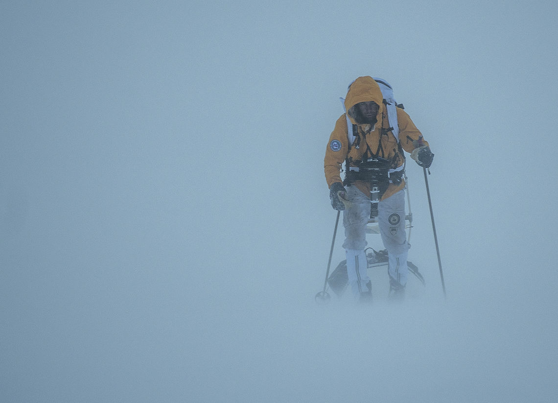 100 kilometer med ski og pulk over Hardangervidda. (Foto: Xavier Koenig/Xtremeidfjord)