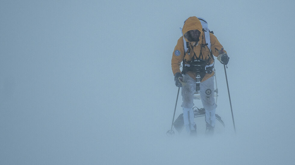 100 kilometer med ski og pulk over Hardangervidda. (Foto: Xavier Koenig/Xtremeidfjord)