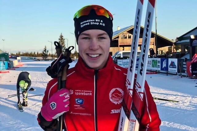Vebjørn Hovdejord fra Heddal IL var førstemann i mål i den 70. utgaven av Gaustaløpet. (Arrangørfoto)
