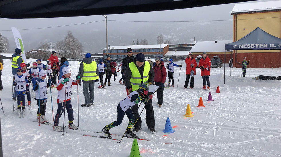 Start for de yngste i Beiasprinten. (Foto: arrangøren)