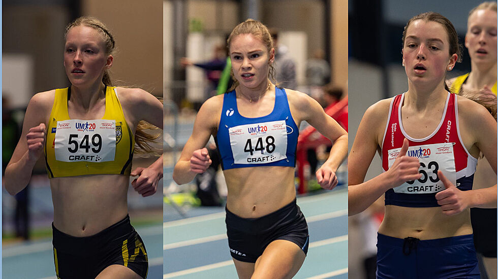 Grethe Tyldum, Synnøve Antonsen Torp og Sigrid Alvik vant hver sin aldersklasse på 1500 meter. (Alle foto: Samuel Hafsahl)