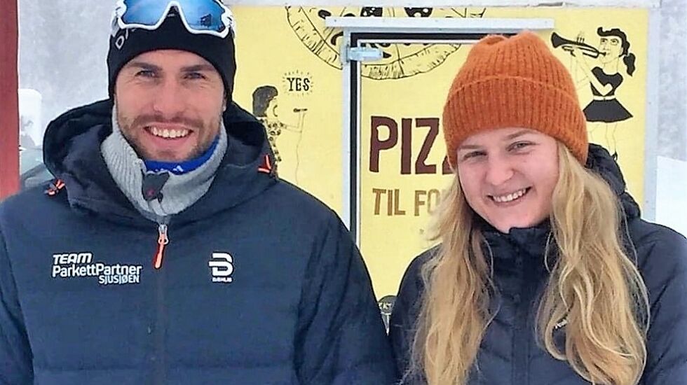 Totalvinnerne Simen Engebretsen Nordli og Franziska Skogsholm. (Foto Bjarne Skogsholm)