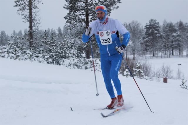 Jan Kristian Haugnæss mot mål i Trysil-Knut-rennet i 2019.