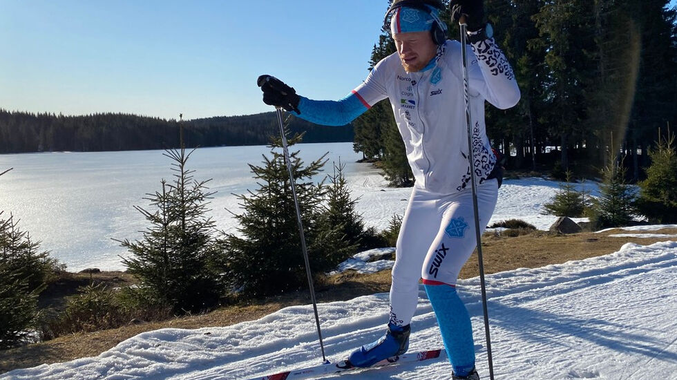 Eirik Asdøl starta klokka 17.30 lørdag ettermiddag, og holdt det gående gjennom natta og fram til ca. 13.30 på søndag. (Foto: privat) 