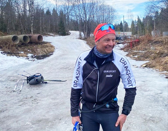 Vinteren begynner å synge på siste verset i lavlandet østafjells, men Henrik Sollie fra Asker fikk utnytta den godt. (Foto: privat)