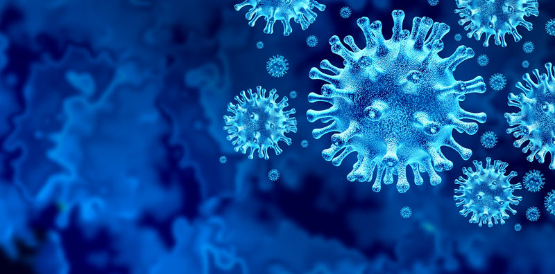 Illustrasjon av koronavirus