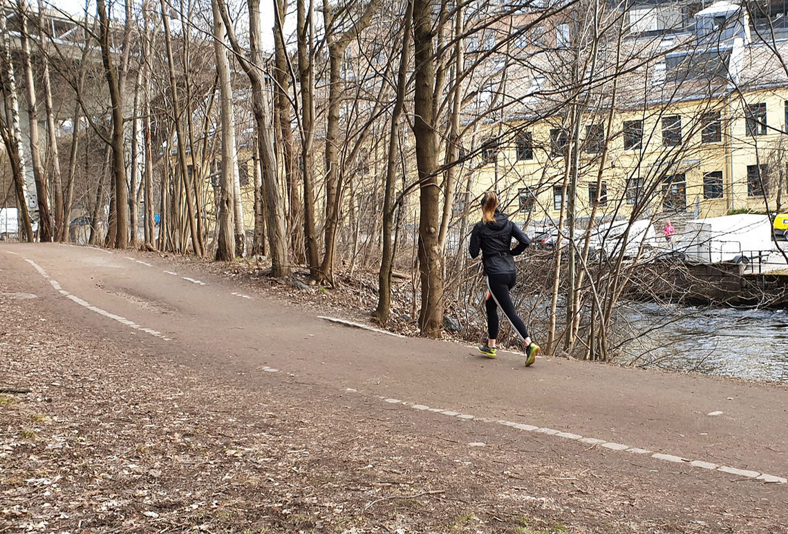 Oslo byr på mange fine turveier langs byens elver og bekker. Nå blir det mulig å teste formen på noen av dem. (Foto: Runar Gilberg)